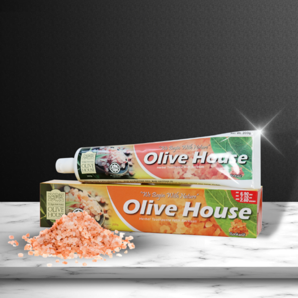 Ubat Gigi Herba Dengan Garam Batu Olive House
